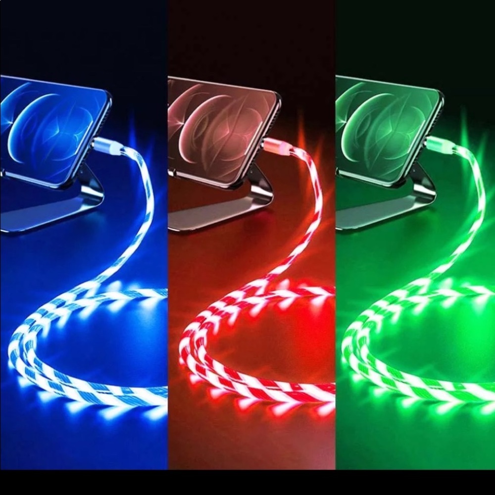 3 in 1 Magnetic LED Phone Charging Cable